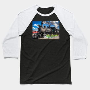 Rio Grande Southern 20 Steam Locomotive at Antonito Colorado Baseball T-Shirt